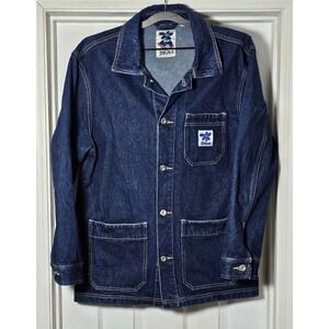 Deus Ex Machina Edee Work Jacket Denim Workwear Chore Coat Size Large